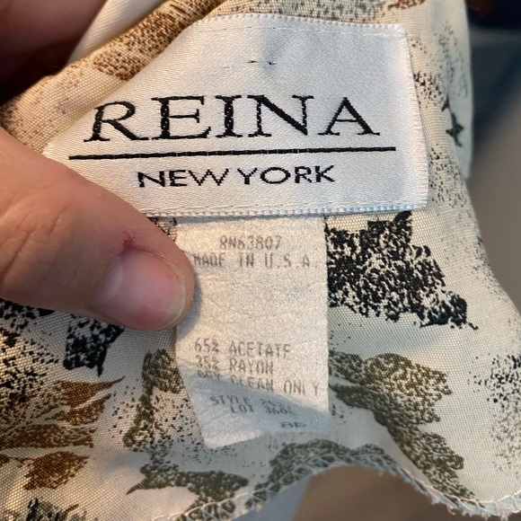 Vintage 80’s Reina layered floral blouse size md - Picture 8 of 11